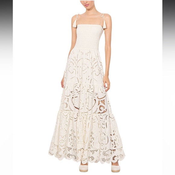 Alice + Olivia Cream Lace Maxi Dress - Picture 9 of 9